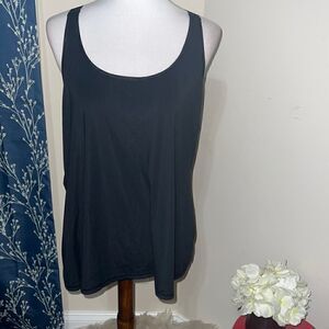 Athleta Rally Up Racerback Tank Top Black Sleeveless Athletic Athleisure sz 1X